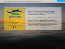 Tablet Screenshot of greenfins.com